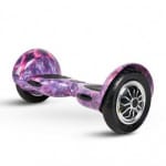 Hoverboard 10" color rosa con diseño Galaxia, Motor de 350W(X2), Bluetooth, Altavoz y luces de LED.