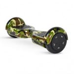 Hoverboard 6.5" verde con diseño Militar con Bluetooth y luces de LED.