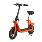 Patinete-Scooter eléctrico con sillín, motor 350W, color Naranja