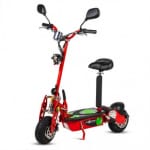 Patinete/Scooter Eléctrico tipo moto, plegable, motor 800W, color Rojo