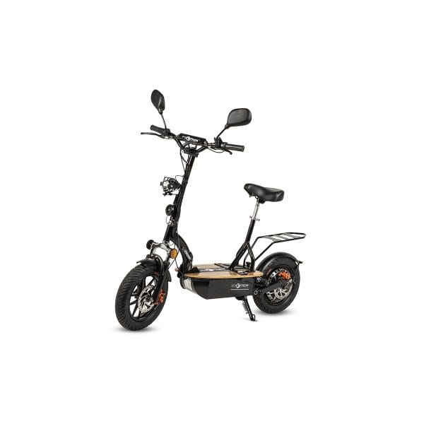 Renton - Patinete, scooter eléctrico, 1200W, plegable con sillín. Color negro. Renton - Patinete, scooter eléctrico, 1200W, plegable con sillín. Color negro.