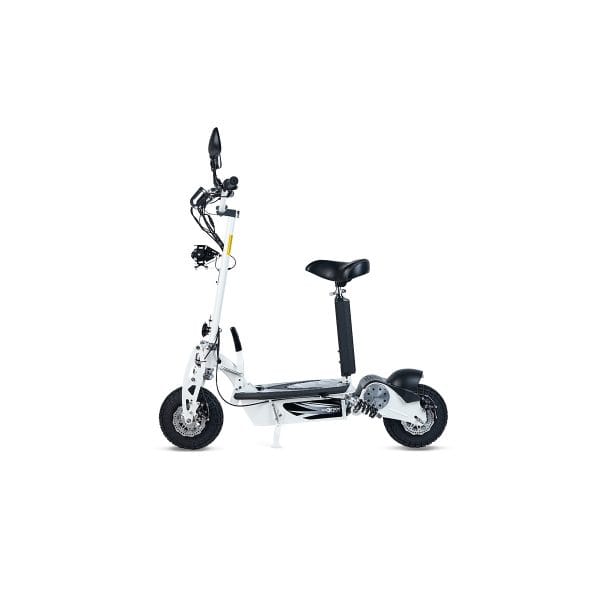 Rocket - Patinete-scooter eléctrico plegable con motor de 800W, color blanco Rocket - Patinete-scooter eléctrico plegable con motor de 800W, color blanco