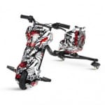 Triciclo eléctrico - Drift con Bluetooth, Altavoz y luz de LED. Multicolor Negro con Diseño Pirata