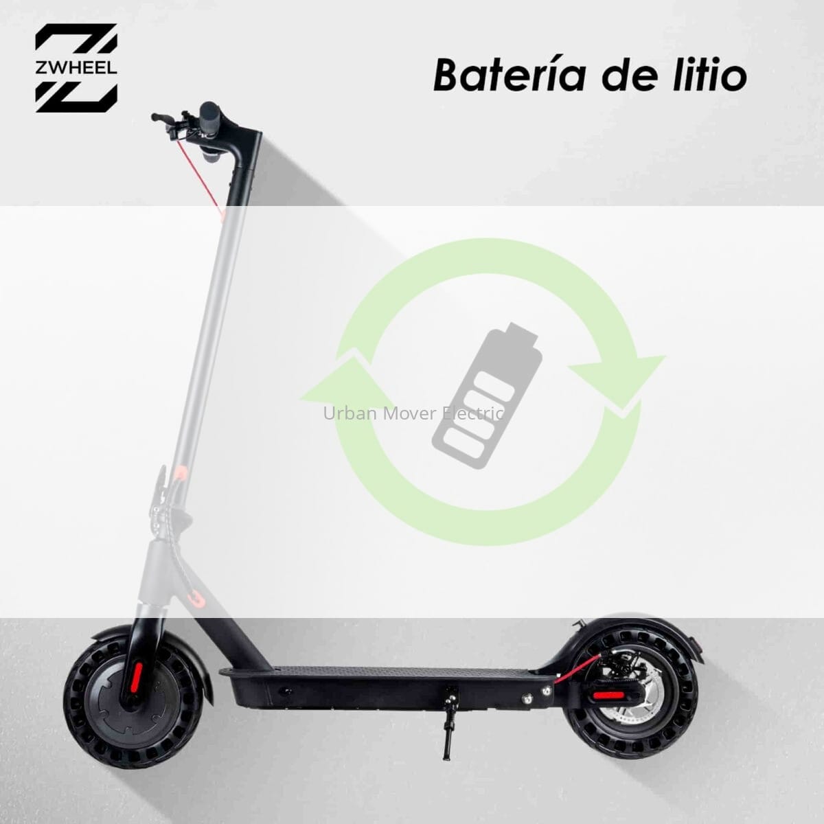 Patinete Eléctrico Con App Zwheel E9 Zlion 25Km/H Autonomía 25Km 350W Patinete Eléctrico Con App Zwheel E9 Zlion 25Km/H Autonomía 25Km 350W