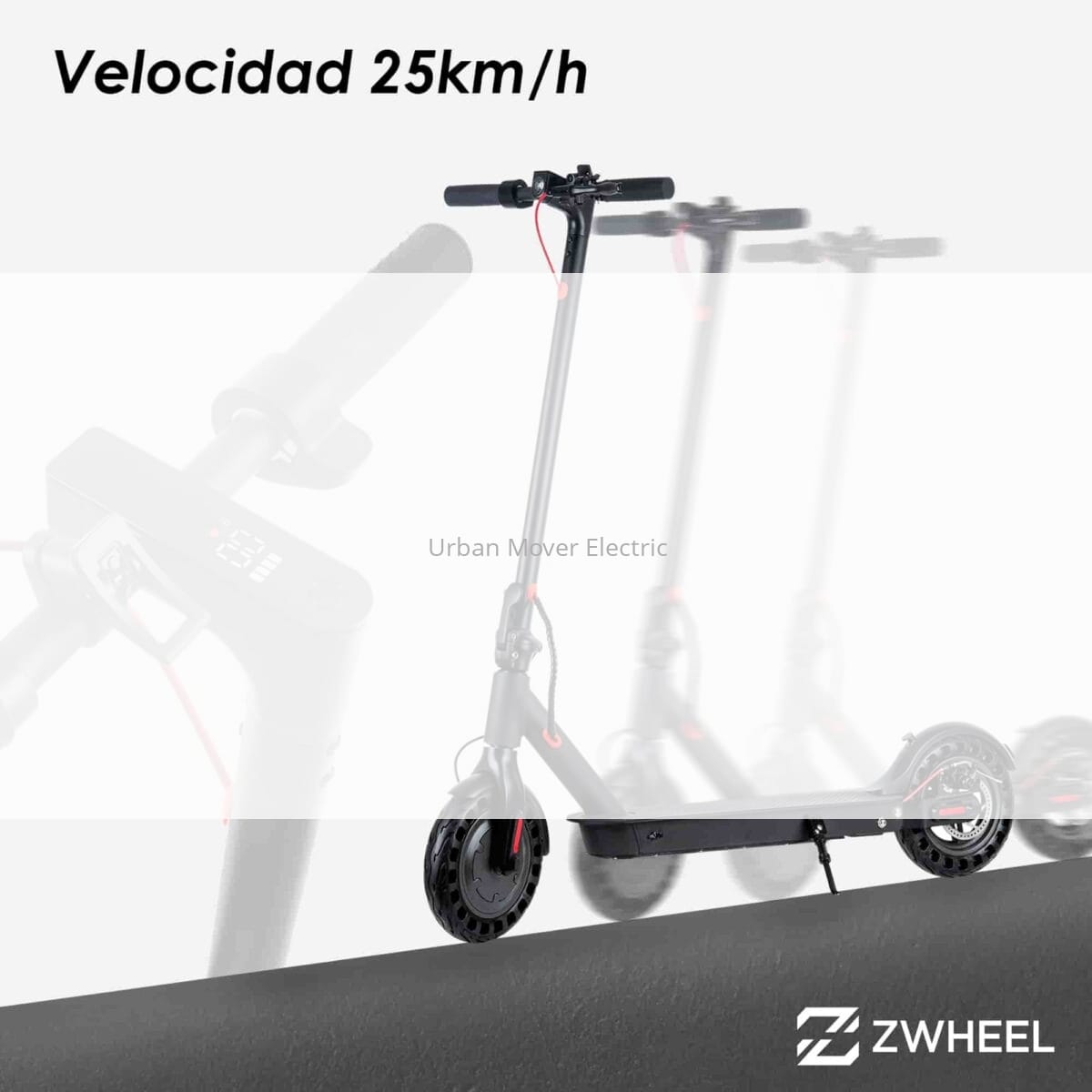 Patinete Eléctrico Con App Zwheel E9 Zlion 25Km/H Autonomía 25Km 350W Patinete Eléctrico Con App Zwheel E9 Zlion 25Km/H Autonomía 25Km 350W