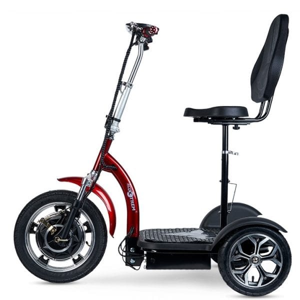 Triciclo Electrico Con Silla Comodo Y Seguro03Red
