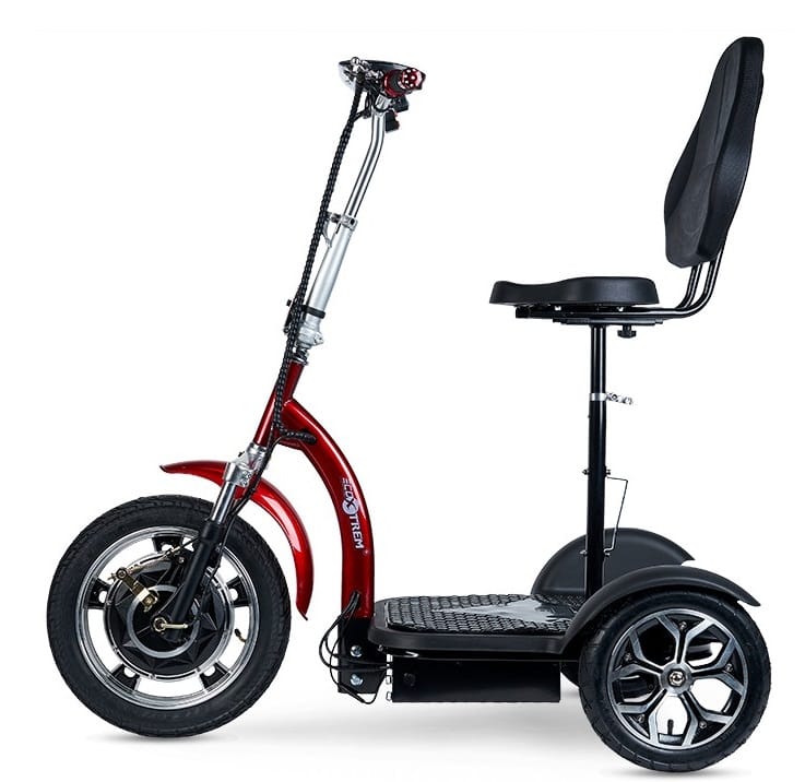 Triciclo eléctrico con silla comodo y seguro