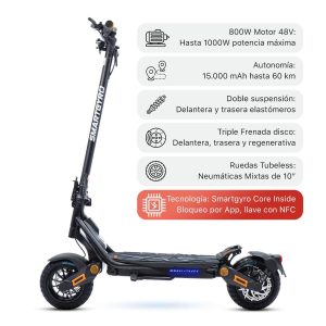 patinete electrico smartgyro rockway pro evo 3